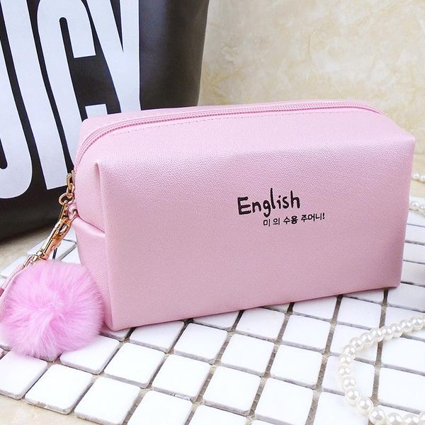 aosbos women letter print travel cosmetic bags ladies make up organizer female elegant pu leather makeup with fluffy ball & cases
aosbos women letter print travel cosmetic bags ladies make up organizer female elegant pu leather makeup with fluffy ball & cases