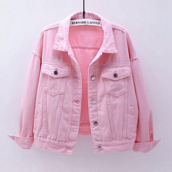 women's jackets pink yellow white black denim jacket women coat harajuku spring loose pocket short jeans female casual student outerwea, Black;brown
women's jackets pink yellow white black denim jacket women coat harajuku spring loose pocket short jeans female casual student outerwea, Black;brown