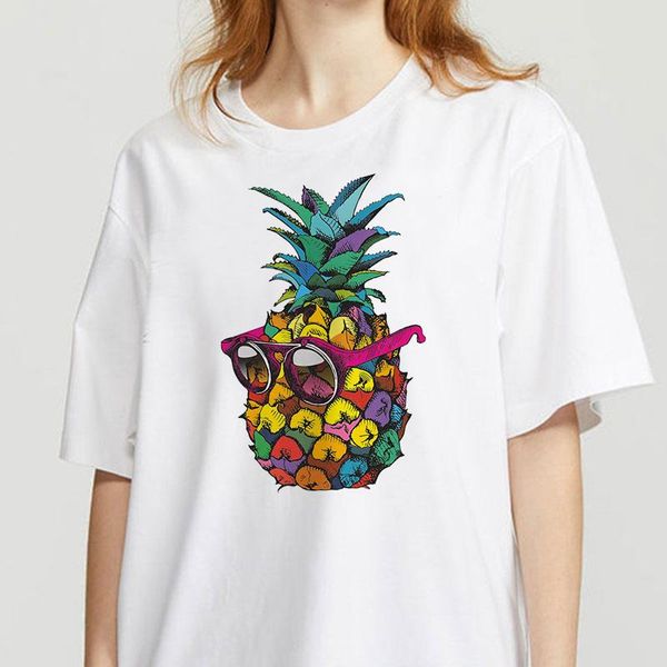 women's t-shirt lovely pineapple head printed t shirt women 90s graphic harajuku tee cute short sleeve animal tshirt female tshirts, White
women's t-shirt lovely pineapple head printed t shirt women 90s graphic harajuku tee cute short sleeve animal tshirt female tshirts, White