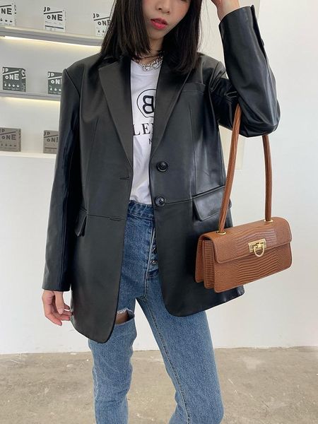 women's leather & faux autumn 2021 genuine jacket plus size office lady real sheepskin coat black suit loose style
women's leather & faux autumn 2021 genuine jacket plus size office lady real sheepskin coat black suit loose style