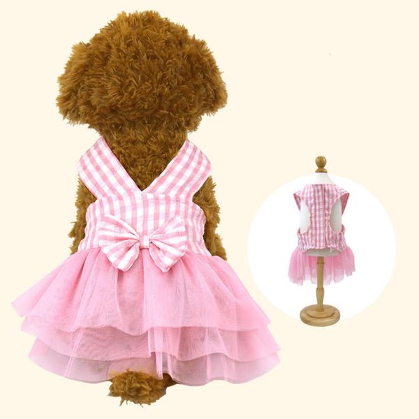 the dog clothes spring and summer strap pet mesh skirt teddy small dog clothes
the dog clothes spring and summer strap pet mesh skirt teddy small dog clothes