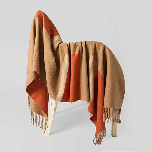 fashion korean large lattice core spun yarn imitation cashmere scarf women's winter warm two-color scarf shawl, Blue;gray
fashion korean large lattice core spun yarn imitation cashmere scarf women's winter warm two-color scarf shawl, Blue;gray