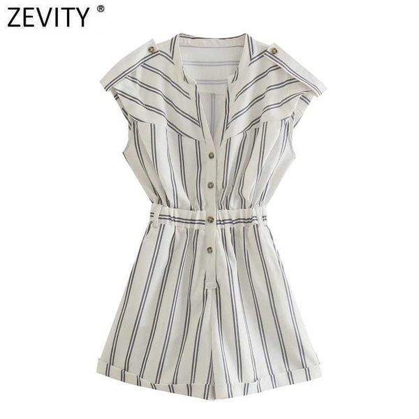 zevity women fashion striped print casual playsuits female elastic waist buttons shorts siamese chic pockets rompers p1127 210603, Black;white
zevity women fashion striped print casual playsuits female elastic waist buttons shorts siamese chic pockets rompers p1127 210603, Black;white