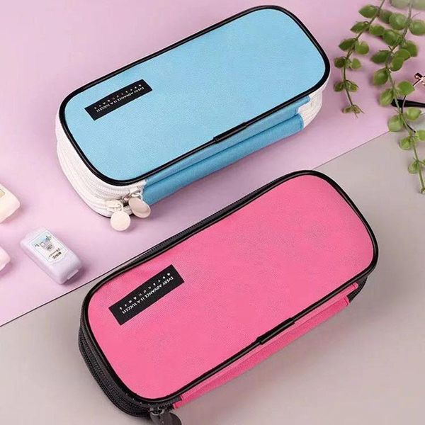 large capacity 3 layer pencil case waterproof zipper pen stationery box make up pouch cosmetic storage bag travel organizer kits cases
large capacity 3 layer pencil case waterproof zipper pen stationery box make up pouch cosmetic storage bag travel organizer kits cases