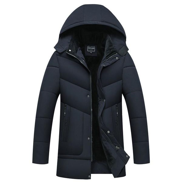 men's down & parkas custom logo jacket winter clothing mid-length hooded with velvet and thick cold resistance warmt, Black
men's down & parkas custom logo jacket winter clothing mid-length hooded with velvet and thick cold resistance warmt, Black