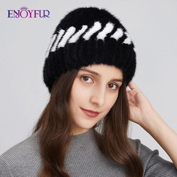 beanie/skull caps enjoyfur women winter fur hats real mink knit female warm luxury dome earflap hat hand-woven patch color skull beanies, Blue;gray
beanie/skull caps enjoyfur women winter fur hats real mink knit female warm luxury dome earflap hat hand-woven patch color skull beanies, Blue;gray