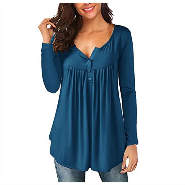 ladies fashion v neck women sweater button pleated long sleeved sleeves two wear loose blusas y camisas femme de, White;black
ladies fashion v neck women sweater button pleated long sleeved sleeves two wear loose blusas y camisas femme de, White;black