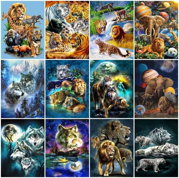 paintings azqsd diy oil painting animal acrylic paint hand kit on canvas by numbers tiger wolf elephant wall decoration
paintings azqsd diy oil painting animal acrylic paint hand kit on canvas by numbers tiger wolf elephant wall decoration