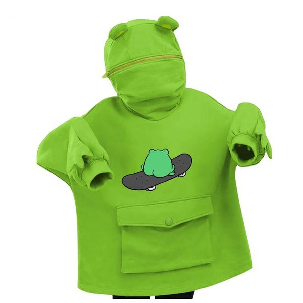 women's hoodies & sweatshirts harajuku women korean style winter thicken sweatshirt cartoon frog oversized hoodie cute pocket pullover, Black
women's hoodies & sweatshirts harajuku women korean style winter thicken sweatshirt cartoon frog oversized hoodie cute pocket pullover, Black