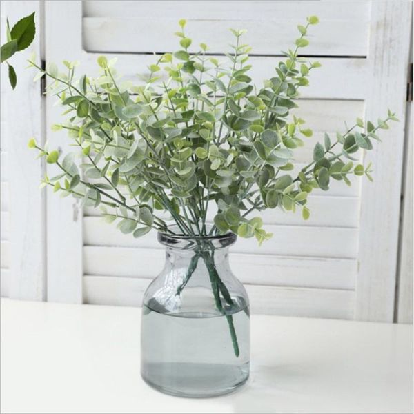 decorative flowers & wreaths 5pcs/lot nordic home art decor 35cm green eucalyptus bouquet wedding party decoration plastic artificial plants
decorative flowers & wreaths 5pcs/lot nordic home art decor 35cm green eucalyptus bouquet wedding party decoration plastic artificial plants