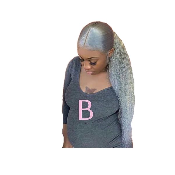 silver grey ponytail 100% real human hair highlight salt and pepper natural gray deep wave greyed ponytails extension for pregnant woman 120, Black
silver grey ponytail 100% real human hair highlight salt and pepper natural gray deep wave greyed ponytails extension for pregnant woman 120, Black