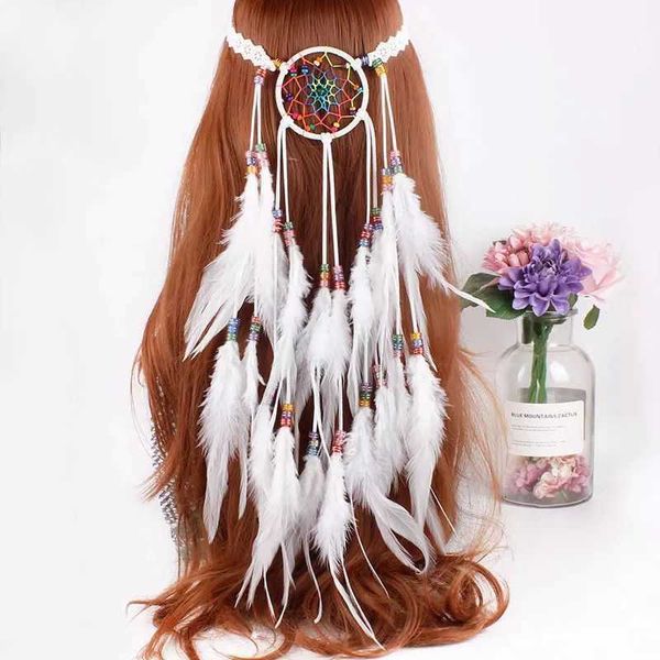 dream catching net feather hairband bohemian national style female fighter scenic spot po hair rope, Golden;silver
dream catching net feather hairband bohemian national style female fighter scenic spot po hair rope, Golden;silver