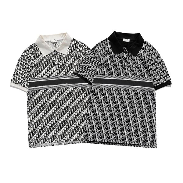 ss new luxury brand men's designer polo t-shirt summer fashion black and white letter pattern breathable short-sleeved lapel casual top, White;black
ss new luxury brand men's designer polo t-shirt summer fashion black and white letter pattern breathable short-sleeved lapel casual top, White;black