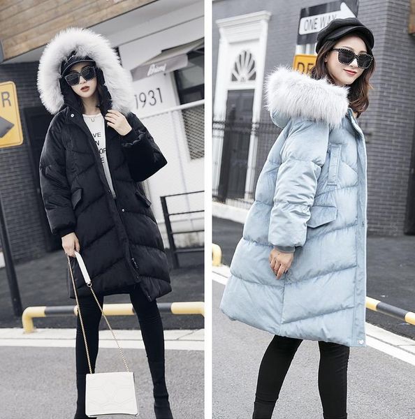 Women's Down & Parkas Winter Velour Oversize Loose And Thick Cotton Coats Long Large Fur Collar Hooded Padded Jacket MZ2O, Black
Women's Down & Parkas Winter Velour Oversize Loose And Thick Cotton Coats Long Large Fur Collar Hooded Padded Jacket MZ2O, Black