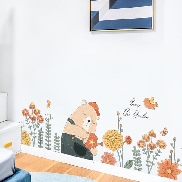 cartoon wall stickers bear watering flowers for kids room bedroom decoration decal nursery mural home decor
cartoon wall stickers bear watering flowers for kids room bedroom decoration decal nursery mural home decor