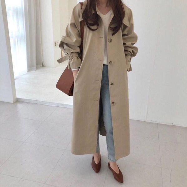 women's trench coats casual double breasted long coat women fashion belt office lady chic autumn winter outerwear khaki, Tan;black
women's trench coats casual double breasted long coat women fashion belt office lady chic autumn winter outerwear khaki, Tan;black