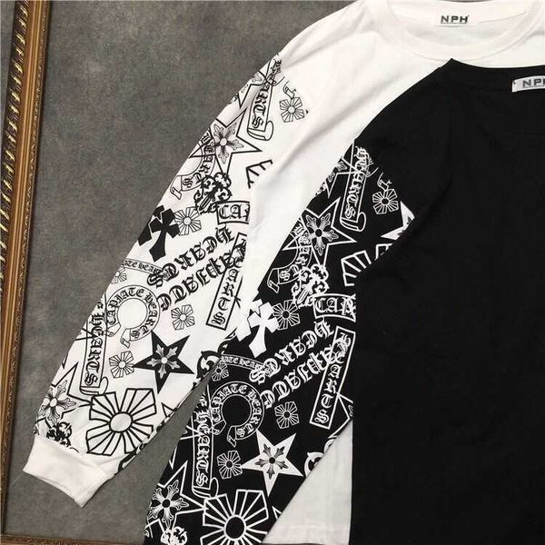 chrome/hearts crosin cross nph new spring autumn fashion br five pointed star flower arm printing long sleeve t-shirt men's and, White;black
chrome/hearts crosin cross nph new spring autumn fashion br five pointed star flower arm printing long sleeve t-shirt men's and, White;black