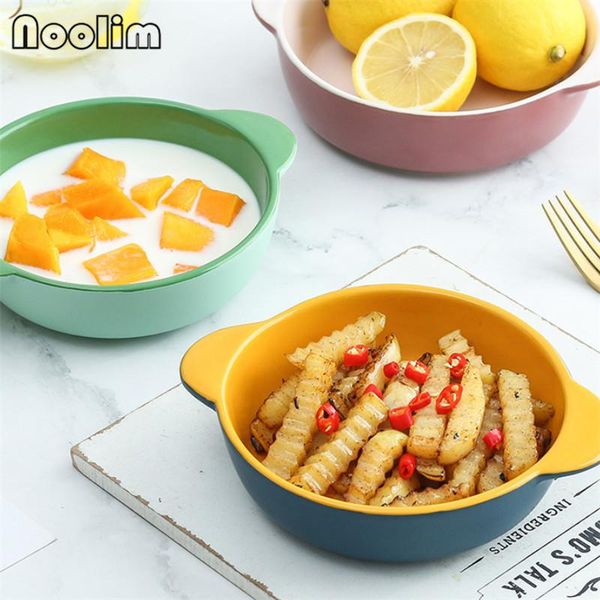 bowls nordic ceramic round soup bowl dessert salad plate french fries sushi dishes binaural anti-scald baking oven tableware
bowls nordic ceramic round soup bowl dessert salad plate french fries sushi dishes binaural anti-scald baking oven tableware