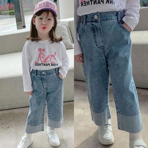 trousers jeans girls solid vintage high waist wide leg denim simple kids all-match loose pants, Blue
trousers jeans girls solid vintage high waist wide leg denim simple kids all-match loose pants, Blue