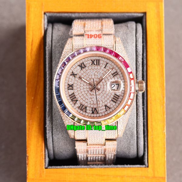 12 styles luxury watches rrf datejust rainbow iced out full diamond eta2824 automatic mens watch pavé diamonds red dial gold gold bracelet l, Slivery;brown
12 styles luxury watches rrf datejust rainbow iced out full diamond eta2824 automatic mens watch pavé diamonds red dial gold gold bracelet l, Slivery;brown
