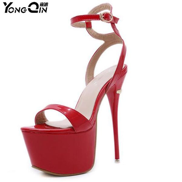 summer high-heeled shoes thin heels women's singles waterproof platform sandals, Black
summer high-heeled shoes thin heels women's singles waterproof platform sandals, Black