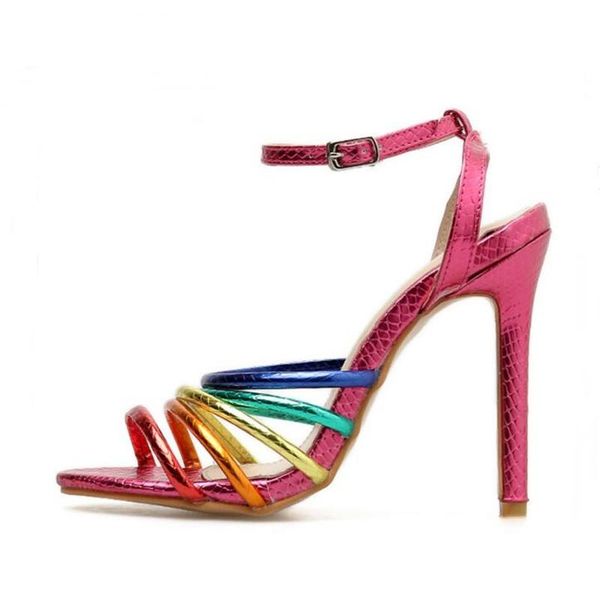 summer stiletto high heels sandals mixed color open toe woman casual buckle lady party dress shoes, Black
summer stiletto high heels sandals mixed color open toe woman casual buckle lady party dress shoes, Black