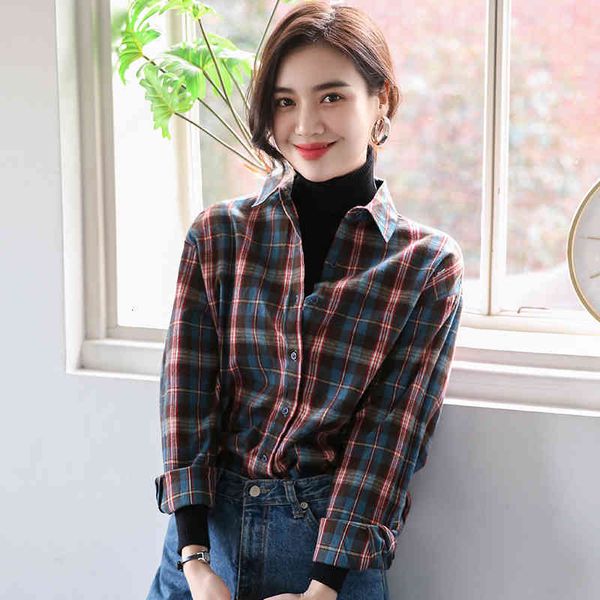 women's blouses & shirts women fashion full sleeve red black yellow green plaid blouse shirt spring autumn winter female s, White
women's blouses & shirts women fashion full sleeve red black yellow green plaid blouse shirt spring autumn winter female s, White