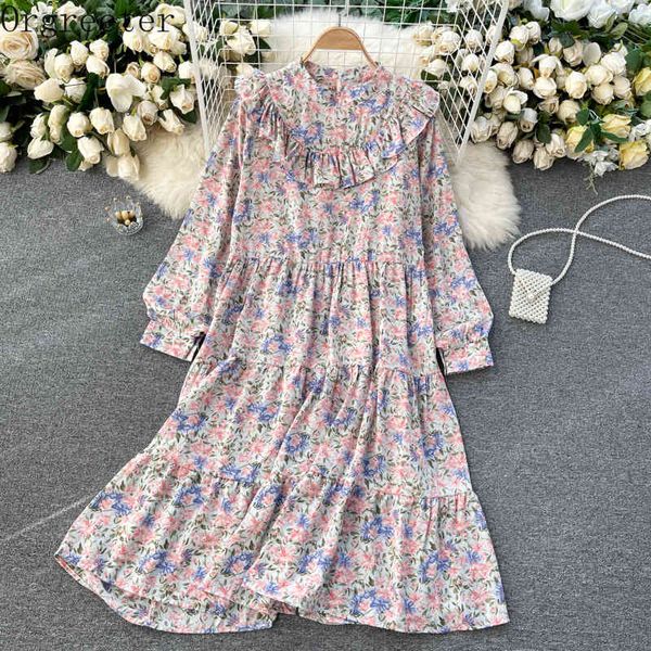 spring fall loose casual slim oversize printted dress women's floral print ruffled lantern sleeves midi vestidos 210525, Black;gray
spring fall loose casual slim oversize printted dress women's floral print ruffled lantern sleeves midi vestidos 210525, Black;gray