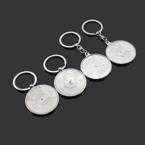keychains car keychain perpetual calendar creative key holder keyring metal ring chain auto accessories, Silver
keychains car keychain perpetual calendar creative key holder keyring metal ring chain auto accessories, Silver