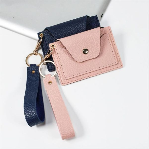 card holders fashion mini women's wallet short wrist purse small coin bag pu leather holder, Brown;gray
card holders fashion mini women's wallet short wrist purse small coin bag pu leather holder, Brown;gray