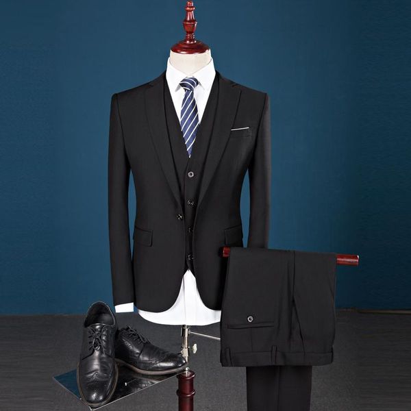 wedding suit for men black/blue slim fit stage costume homme formal male business 3 piece with pants sl4033 men's suits & blazers, White;black
wedding suit for men black/blue slim fit stage costume homme formal male business 3 piece with pants sl4033 men's suits & blazers, White;black