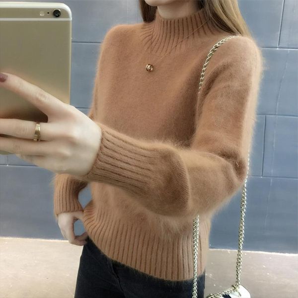 female loose comfortable soft women sweaters pullover regular bottoming tricot jersey jumper pull femme, White;black
female loose comfortable soft women sweaters pullover regular bottoming tricot jersey jumper pull femme, White;black