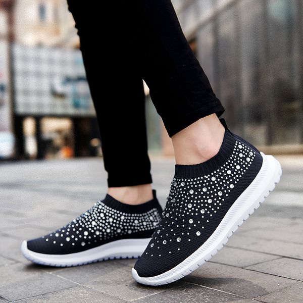 flats womens shoes larges sizes rhinestone sock colors matching thick soled old couple shoe sports sneaker woman trainers sneakers 35-43, Black
flats womens shoes larges sizes rhinestone sock colors matching thick soled old couple shoe sports sneaker woman trainers sneakers 35-43, Black
