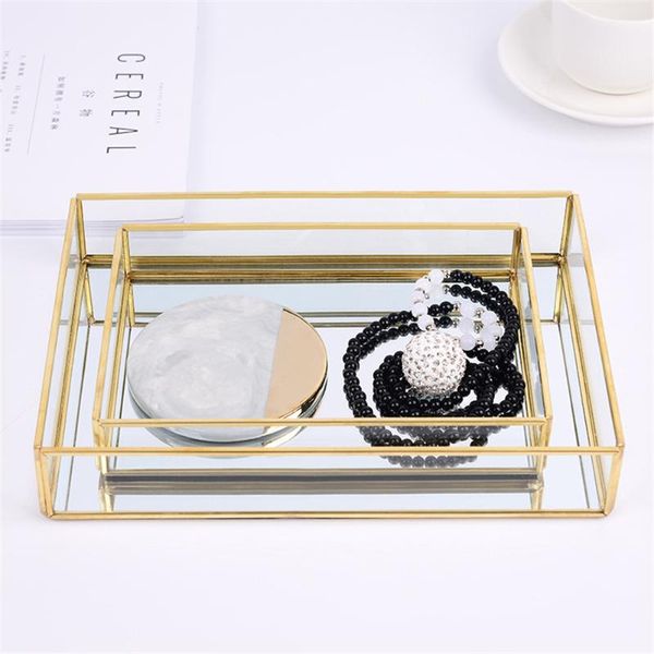 kitchen storage & organization nordic retro tray gold rectangle glass makeup organizer dessert plate jewelry display home decor
kitchen storage & organization nordic retro tray gold rectangle glass makeup organizer dessert plate jewelry display home decor
