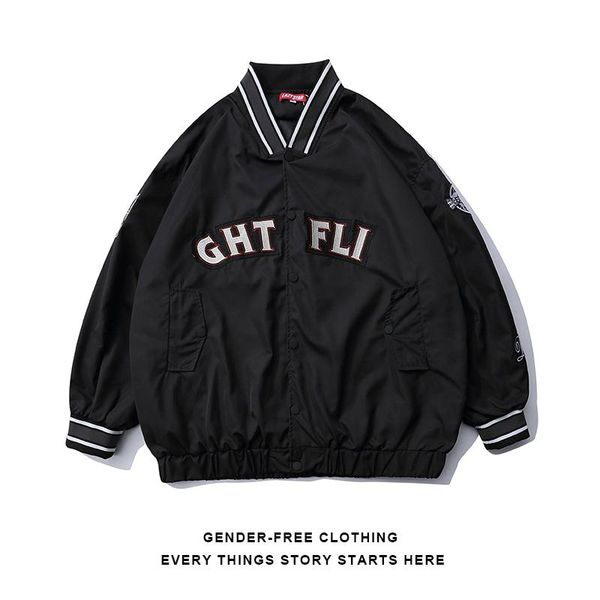 men's jackets jacket men baseball autumn fashion clothing high street retro loose uniform embroidered oversize, Black;brown
men's jackets jacket men baseball autumn fashion clothing high street retro loose uniform embroidered oversize, Black;brown