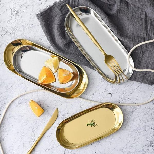 kitchen storage & organization the nordic ins gold oval plates european style jewelry receive steel tray deskdish plate metal b2l1
kitchen storage & organization the nordic ins gold oval plates european style jewelry receive steel tray deskdish plate metal b2l1