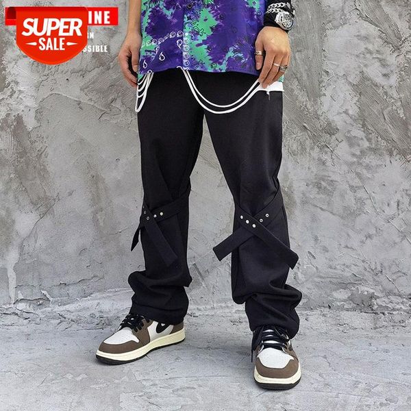 tkpa street dark detachable streamer leggings straight casual pants men's micro-flared trousers #vn4r, Black
tkpa street dark detachable streamer leggings straight casual pants men's micro-flared trousers #vn4r, Black