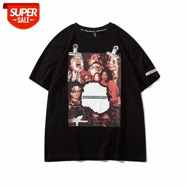 european and american high street hipster print t-shirt oversize loose dark head short-sleeved tee male #cs7s, White;black
european and american high street hipster print t-shirt oversize loose dark head short-sleeved tee male #cs7s, White;black