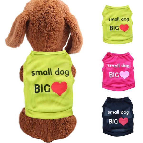 xs-l pet dog vest letter print spring/summer fashion shirt clothes for dogs cats puppy wholesale 30ja11 apparel
xs-l pet dog vest letter print spring/summer fashion shirt clothes for dogs cats puppy wholesale 30ja11 apparel