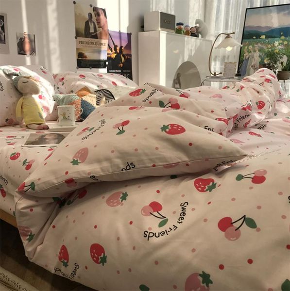 bedding sets lovely sweet red strawberry cherry set girl,cotton twin full king home textile bed sheet pillowcase duvet cover
bedding sets lovely sweet red strawberry cherry set girl,cotton twin full king home textile bed sheet pillowcase duvet cover