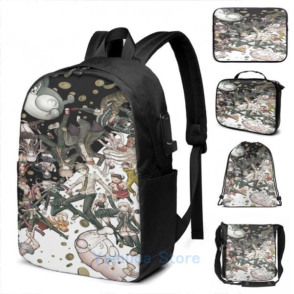 backpack funny graphic print danganronpa 1 2 usb charge men school bags women bag travel laptop
backpack funny graphic print danganronpa 1 2 usb charge men school bags women bag travel laptop