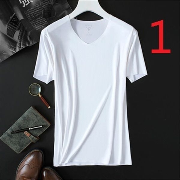 men's short-sleeved t-shirt ice silk trend korean slim summer striped half sleeve 210409, White;black
men's short-sleeved t-shirt ice silk trend korean slim summer striped half sleeve 210409, White;black