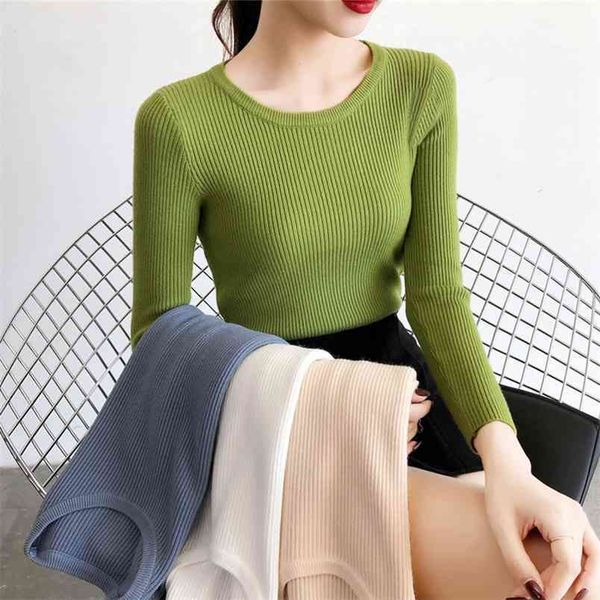 casual knitted woman pullover sweaters autumn winter o neck basic slim elasticity jumper fashion warm female short 210522, White
casual knitted woman pullover sweaters autumn winter o neck basic slim elasticity jumper fashion warm female short 210522, White