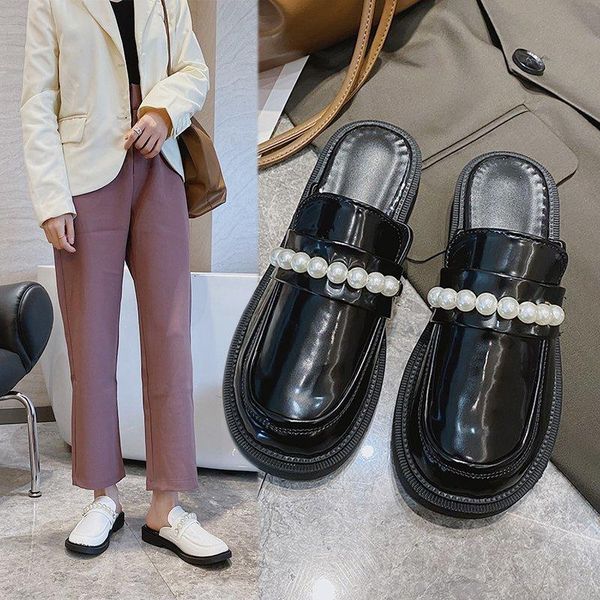 mules for women 2021 slippers casual female shoes loafers slides low lady rivet cover toe luxury soft girl flat pu rubber ba, Black
mules for women 2021 slippers casual female shoes loafers slides low lady rivet cover toe luxury soft girl flat pu rubber ba, Black