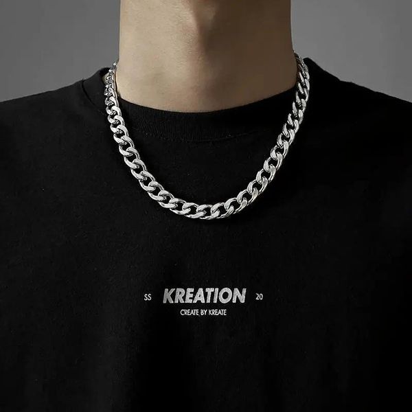 chains titanium steel non fading thick chain cuba necklace women's and men's fashion ins european american street hip-hop swe, Silver
chains titanium steel non fading thick chain cuba necklace women's and men's fashion ins european american street hip-hop swe, Silver