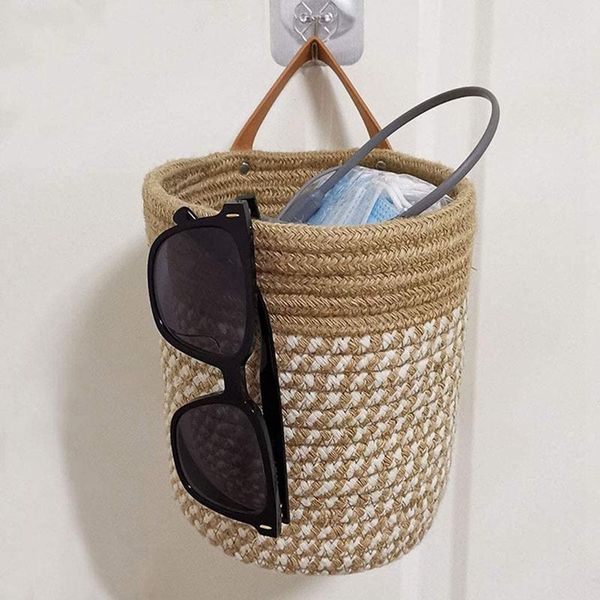 wall hanging storage basket - cotton rope woven closet bins shelf organizer for plant home decor-abux baskets
wall hanging storage basket - cotton rope woven closet bins shelf organizer for plant home decor-abux baskets