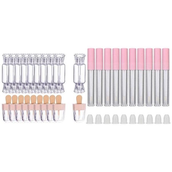 empty lip gloss container candy with 10pcs 3ml tube diy storage bottles & jars