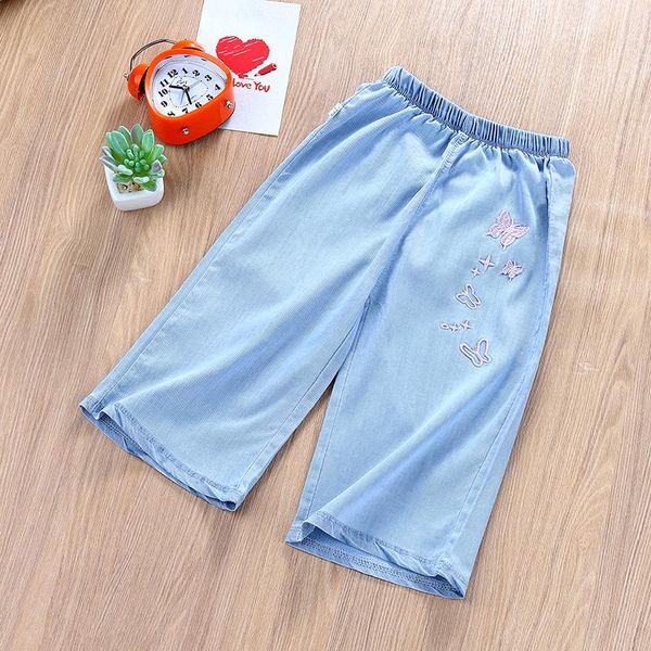 trousers girls summer style tencel pure cotton thin wide-leg pants, children's mid-waist cartoon pattern casual pants, Blue
trousers girls summer style tencel pure cotton thin wide-leg pants, children's mid-waist cartoon pattern casual pants, Blue