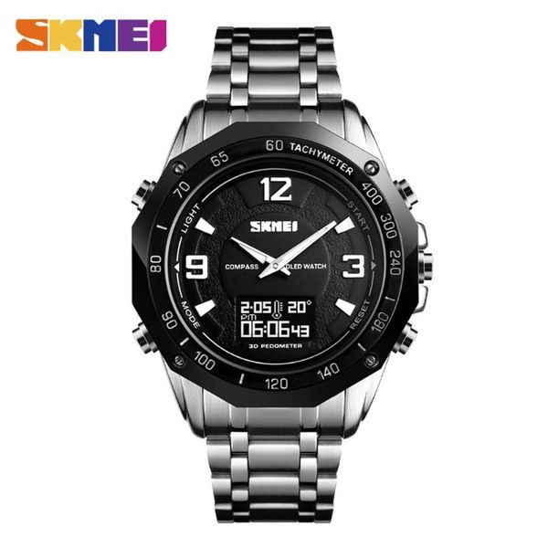 wristwatches skmei 1464 men sport watch digital fashion electronic quartz male watches stainless steel waterproof relogio, Slivery;brown
wristwatches skmei 1464 men sport watch digital fashion electronic quartz male watches stainless steel waterproof relogio, Slivery;brown