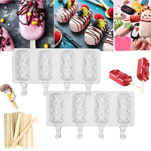 baking moulds 1pcs silicone ice cream molds 4 cell cube tray safe popsicle maker diy homemade lolly mould kitchen with 10 sticks
baking moulds 1pcs silicone ice cream molds 4 cell cube tray safe popsicle maker diy homemade lolly mould kitchen with 10 sticks